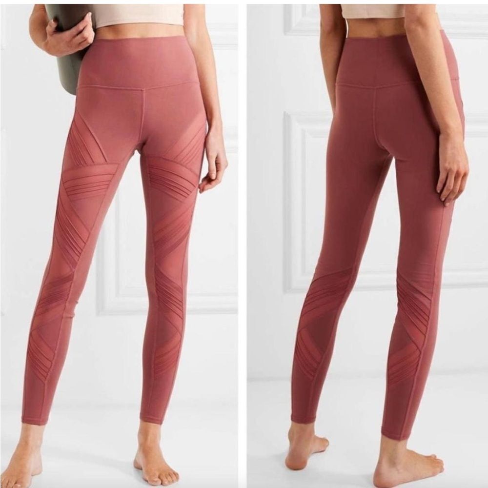 ALO Yoga Vitality Sheer Cutout Leggings Size Small